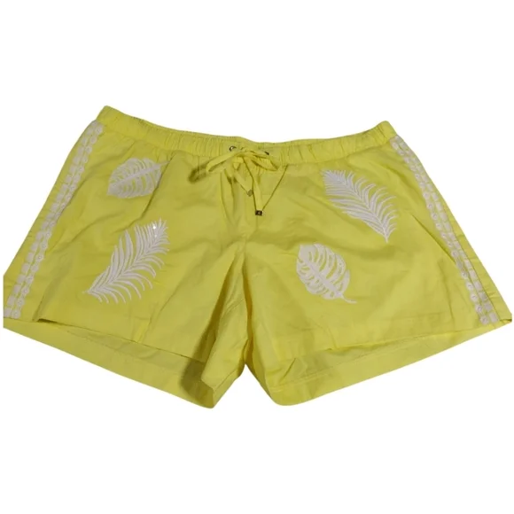 Lilly Pulitzer Katia Embroidered Short Watch Hill Yellow